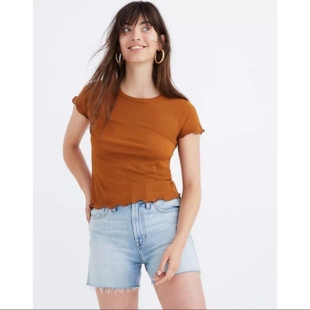 Madewell Sheer Summer Baby Tee Size Small